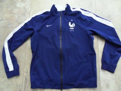VESTE SURVÊTEMENT NO MAILLOT NIKE EQUIPE DE FRANCE VINTAGE SAISON 2014/2015 - Photo 1/4