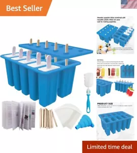 BPA-Free Homemade Popsicle Maker Kit with 10 Cavities and Accessories - Picture 1 of 8