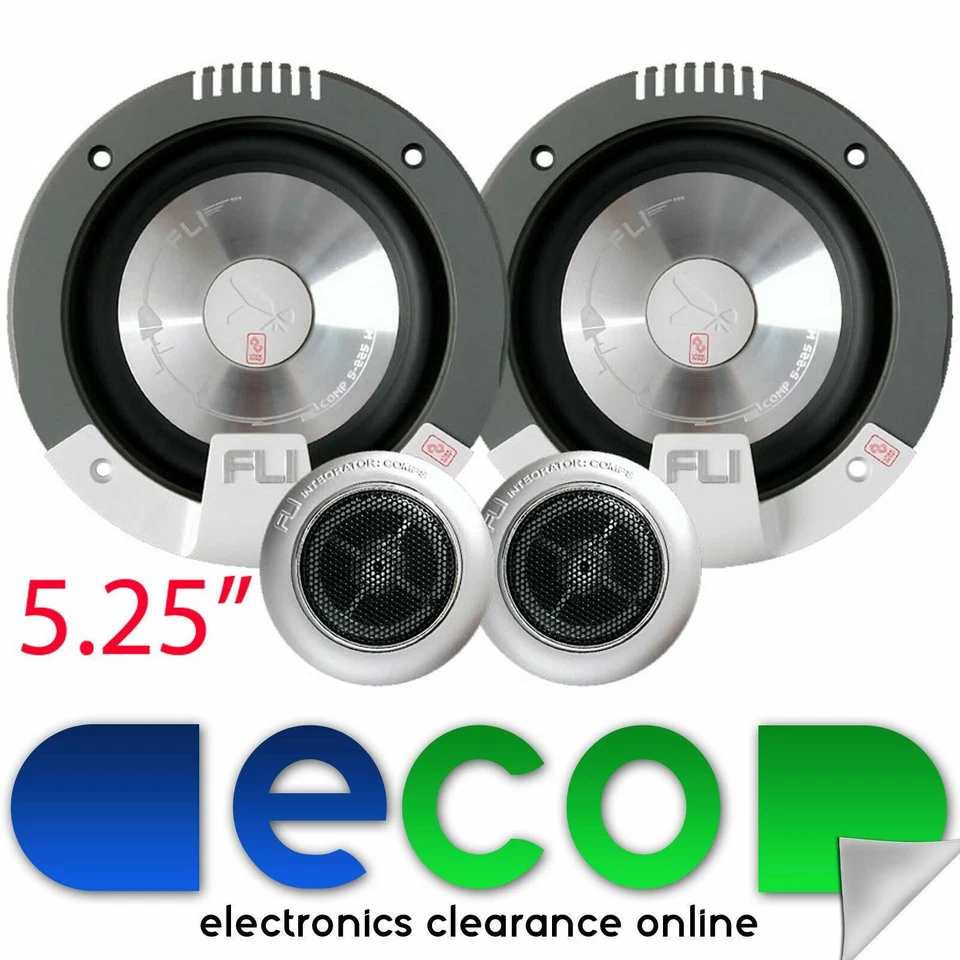 FLI Comp 5 5.25" 13cm 2 Way 225 Watts Component Car Speakers