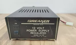 Breaker Corporation 12 Volt Power Supply Regulated Model 13-110 115VAC to 12 VDC - Picture 1 of 12