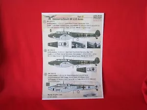 1/48 Print Scale 48-102 Decal Me Bf-110C-1, C-2 Aces Schob, Spies YUN - Picture 1 of 3