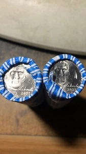 2025 P UNC Jefferson Nickel roll - lot of 2 Uncirculated bank wrapped rolls NICE - Picture 1 of 1