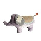 Levtex Baby Gray Multi Textured Fabric Nursery Elephant Stuffed Animal Plush Toy