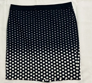Tommy Hilfiger Women’s Skirt Size 8 Blue White Polka Dot Stretch Waist 34 - Picture 1 of 6