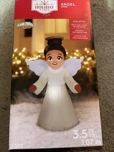 Nuevo Inflable de Navidad Soplado por Aire Decoración de Patio Ángel de Navidad, 3.5 ft - Imagen 1 de 3