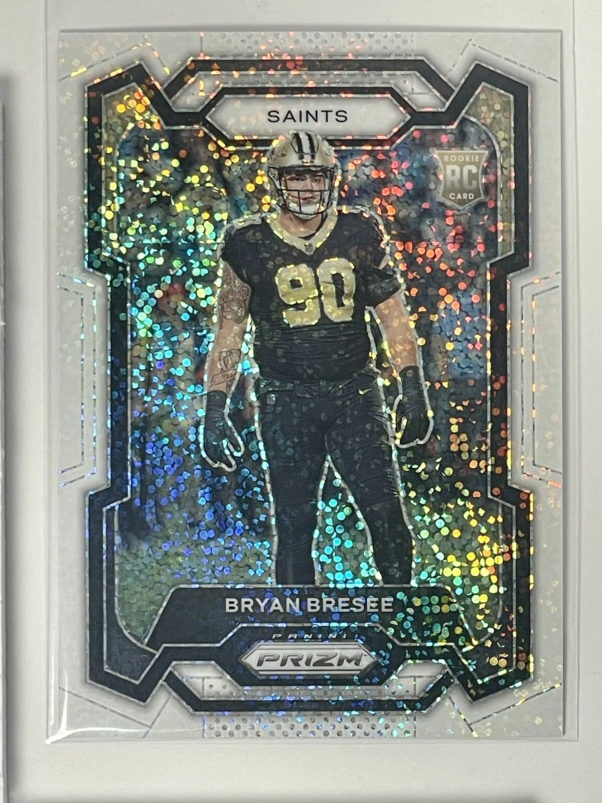 2023 Panini Prizm #372 Bryan Bresee White Sparkle RC #372