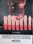 Print Ad 1960's Autolite Spark Plugs Self-Scrubber Batteries Power Tip