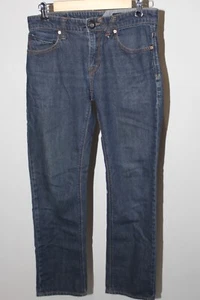 Volcom Jeans Mens Size 28 x 30 The Solver Modern Straight Blue Denim Pants Skate - Picture 1 of 11