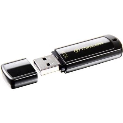 Transcend JetFlash® 350 Chiavetta USB 32 GB Nero TS32GJF350 USB 2.0 - Immagine 1 di 4