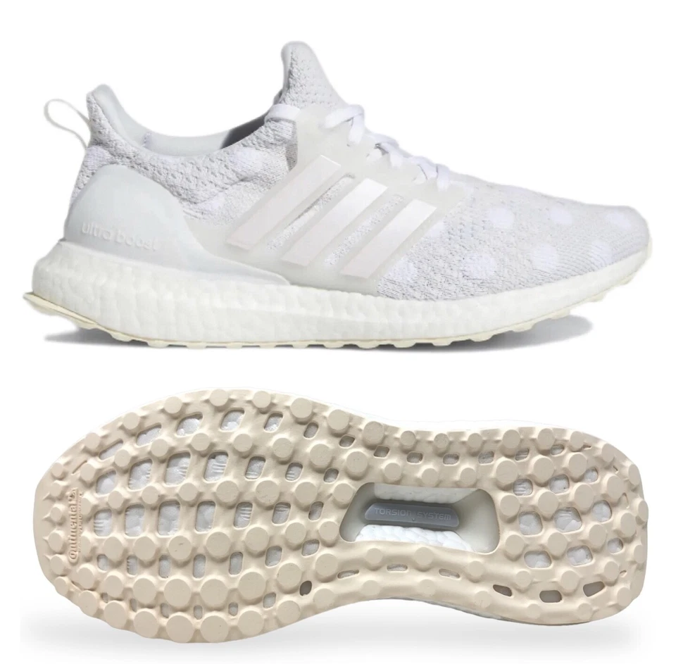 Size 7.5 - Adidas UltraBoost 5.0 DNA Polka Dot - White W