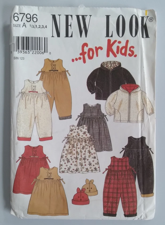 VINTAGE SIMPLICITY #6796 BOYS OR GIRLS SIZES 1/2-4 JACKET DRESS PANTS PATTERN - Image 1 of 4