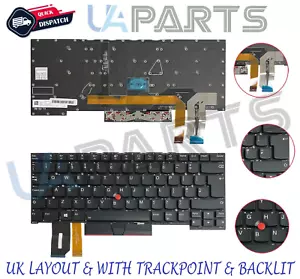 For Lenovo ThinkPad T14s Gen 1 2020 UK Laptop Keyboard With Trackpoint & Backlit - Picture 1 of 3