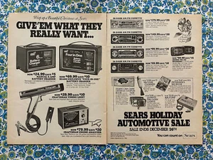 Vintage 1981 Sears Holiday Sales Print Ad Timing Light Cassette Radio Ad - Picture 1 of 9