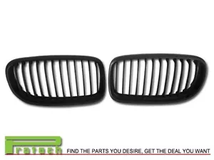 New 2009-2011 BMW 3 Series Sedan Matte Black Front Grille Fits E90 LCI 328i 335i - Picture 1 of 3