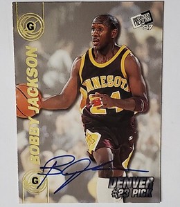 BOBBY JACKSON 1997 Press Pass Double Threat Basketball Autograph Card AUTO