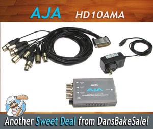 AJA HD10AMA 4-Ch Analog Audio Embedder/Disembedder with harness & power supply - Picture 1 of 10