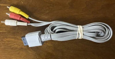 Original OEM Nintendo Wii And Wii U Audio Video AV Cable Cord - Image 1 of 3