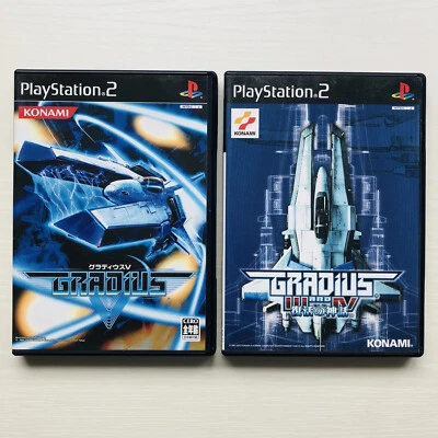 PS2 GRADIUS III & IV & GRADIUS V 2Games Japan import Konami Shooting Game - Image 1 of 4