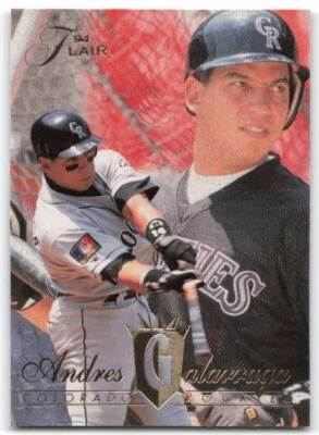 1994 Fleer Flair #373 Andres Galarraga Colorado Rockies 2AC - Image 1 of 2