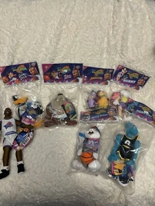 VTG McDonalds SPACE JAM Tune Squad 1996 Plush COMPLETE SET of 6 SEALED Plus MJ! - Picture 1 of 11