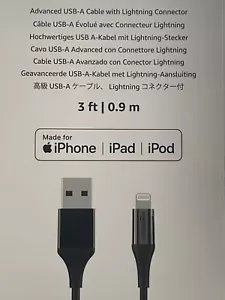 Fast Charger USB cable for Apple iPhone 5 6 7 8 X XS XR 11 12 13 Pro iPad 0.9m - Picture 1 of 9