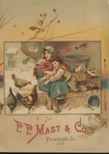 1880's P.P. Mast & Co Litho Advertising Card - Picture 1 of 2