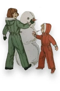 Girls Snowsuit Sewing Pattern Kwik Sew 861 Vintage Sizes 4 6 8 Brand New Uncut - Picture 1 of 4
