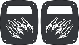 Tail Light Decorative Covers Monster Claw for Jeep Wrangler CJ YJ TJ - Bild 1 von 5