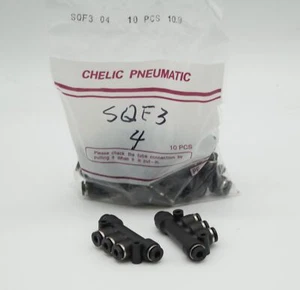 CHELIC SQF34 Ø4 Triple universal elbow push to connect Fitting - Picture 1 of 7