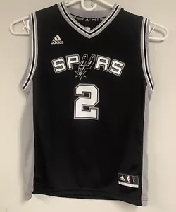 Camiseta Adidas Kawhi Leonard San Antonio Spurs NBA Negra #2 Juvenil 14-16 Grande - Imagen 1 de 7