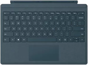 Cobalt Blue Microsoft Surface Pro Alcantara Signature Type Cover Keyboard 7,6,5 - Picture 1 of 1