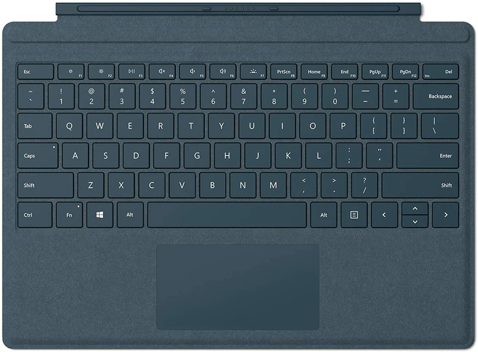 Cobalt Blue Microsoft Surface Pro Alcantara Signature Type Cover Keyboard 7,6,5 - Image 1 of 1