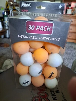 Franklin 30 Pack Table Tennis/Ping Pong Balls - 40mm  - Image 1 of 4