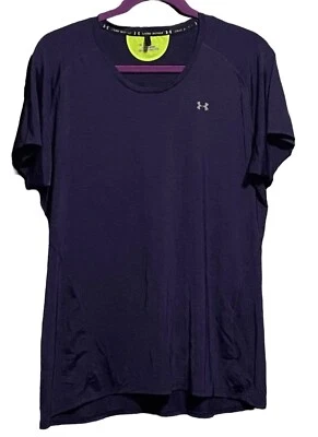 Under Armour Escape Get Started Short Sleeve Running Shirt 1216693 Purple Sz XL - Image 1 of 4