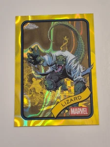 2025 Topps Chrome Marvel #85 Lizard Yellow Lava Refractor - Picture 1 of 3