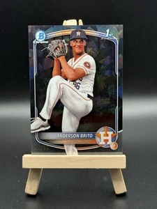 2025 BOWMAN SAPPHIRE ANDERSON BRITO #BCP-98 ASTROS BLACK 1/10!! - Picture 1 of 2