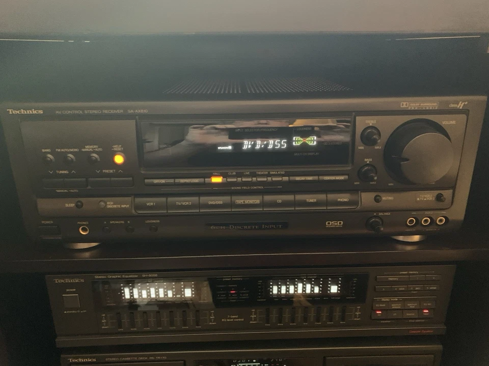 Technics SA-AX810 6-Channel Surround Pro-Logic AV Receiver (RECEIVER ONLY!) - Image 1 of 1