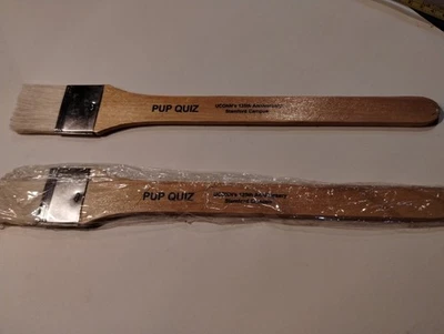 Cepillo de Pintura Largo Spalter Serie UCONN PUP 2" Nuevo Coleccionable Huskies CT ART MADERA Foto 1 de 4