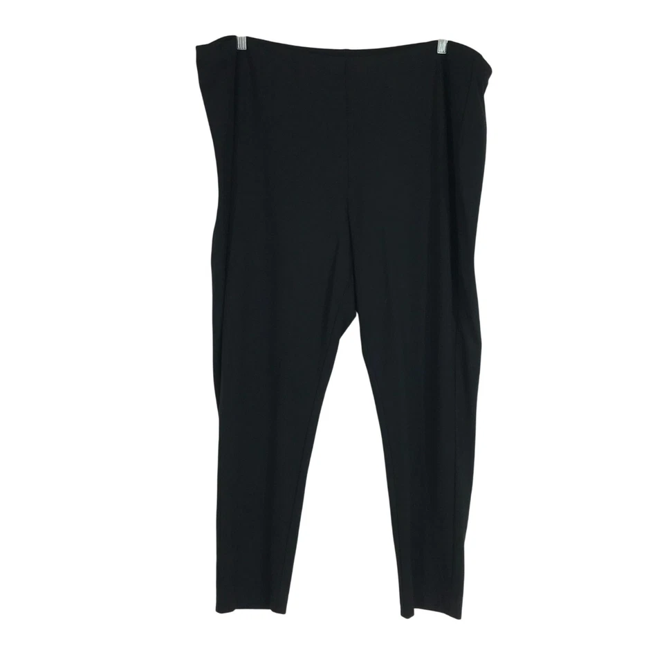J. JILL -WOMEN'S 4X -BLACK ELASTIC WAIST PULL-ON PONTE LEGGINGS PANTS - Image 1 of 4