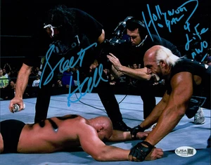 NWO Hulk Hogan Scott Hall Signed 8x10 Glossy Photo JSA Authenticated - Picture 1 of 2