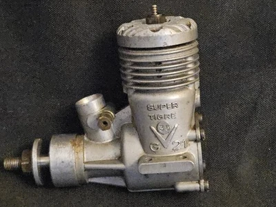 Vintage Super Tigre G21 .35 Saturno Motor - tolle Kompression - Vintage RC/CL  - Bild 1 von 4