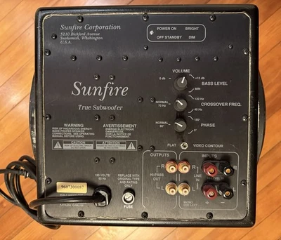 SUNFIRE True Subwoofer 10” As Is For Parts or Repair Only. - Image 1 of 4