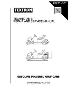 EZ GO 2002-2007 GAS Golf Cart Service Repair Workshop Manual 2873 - Picture 1 of 2