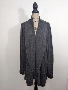 Barefoot Dreams Cozychic Lite grau Größe 3X lange offene Strickjacke Staubtuch - Bild 1 von 16