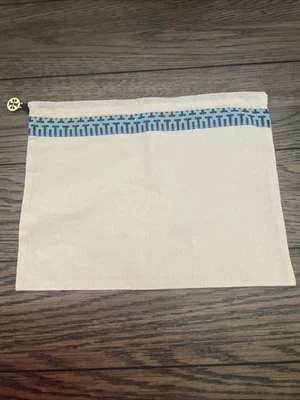 Tory Burch 12.6 "x 9.6" BOLSO ANTIPOLVO con cordón para zapatos/bolsos de mano logotipo dorado encanto Foto 1 de 3