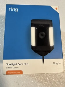 Ring Spotlight Cam Plus Outdoor/Indoor 1080p Plug-In Surveillance Camera - Picture 1 of 6