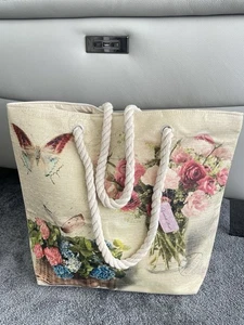 Elizabeth Rose Beach Tote Bag Stunning Women's Shoulder Bag XL 60 x 46 Cm New - Picture 1 of 6
