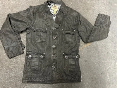 J. Steger Military Style Heavy Weight Jacket Metal Buttons Maltese Cross Large - Image 1 of 4