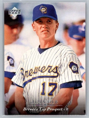 Jim Cole 1995 Upper Deck Minor League Beloit Brewers #182 - Image 1 of 2