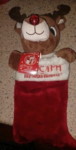 NWT Rudolph The Red Nosed Reindeer Light Up Singing Christmas Stocking W/ Batts - Picture 1 of 8